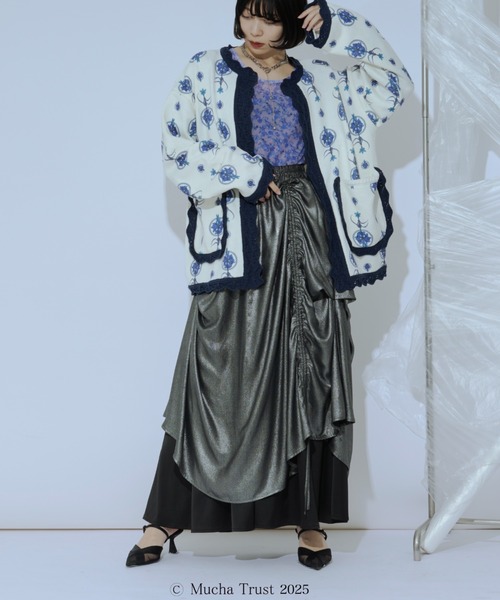 Ezick（エジック）の「【Ezick×MUCHA】ニットカーディガン（カーディガン/ボレロ・レディース・ブルー/グリーン・FREE）」の14枚目の写真