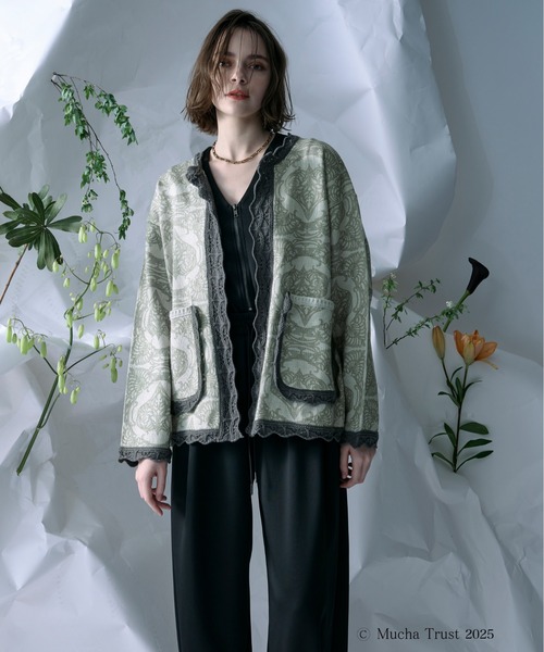 Ezick（エジック）の「【Ezick×MUCHA】ニットカーディガン（カーディガン/ボレロ・レディース・ブルー/グリーン・FREE）」の19枚目の写真