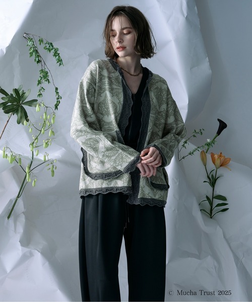 Ezick（エジック）の「【Ezick×MUCHA】ニットカーディガン（カーディガン/ボレロ・レディース・ブルー/グリーン・FREE）」の20枚目の写真