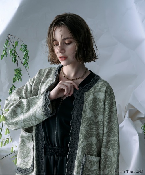 Ezick（エジック）の「【Ezick×MUCHA】ニットカーディガン（カーディガン/ボレロ・レディース・ブルー/グリーン・FREE）」の15枚目の写真