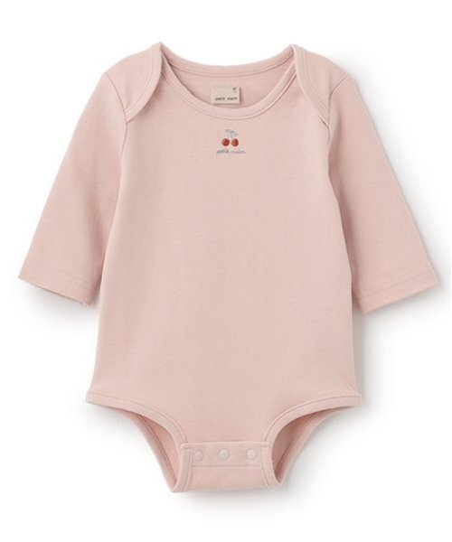 petit main(プティマイン)の「【GOODPRICE】長袖ロンパース(ロンパース・キッズ・ライトグリーン/アイボリー/ブラック/ベージュ/ライトピンク/オフホワイト・80cm/70cm)」の6枚目の写真