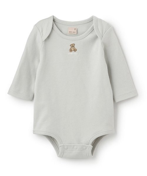 petit main(プティマイン)の「【GOODPRICE】長袖ロンパース(ロンパース・キッズ・ライトグリーン/アイボリー/ブラック/ベージュ/ライトピンク/オフホワイト・80cm/70cm)」の5枚目の写真