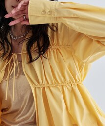 GALLEST | シャーリングブラウス(シャツ/ブラウス)