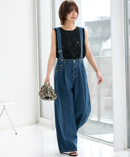 JOURNAL STANDARD relume(ジャーナルスタンダード レリューム)の「《追加》サスペンダーデニム(デニムパンツ・レディース・ブルー系その他・38/36)」の3枚目の写真