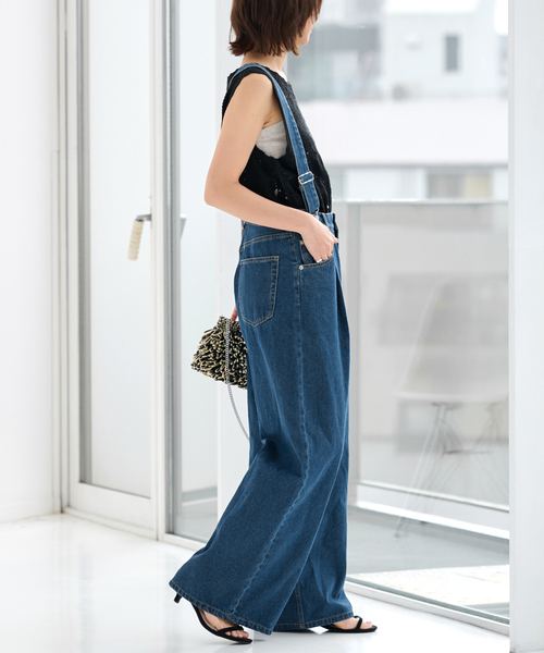 JOURNAL STANDARD relume(ジャーナルスタンダード レリューム)の「《追加》サスペンダーデニム(デニムパンツ・レディース・ブルー系その他・38/36)」の4枚目の写真