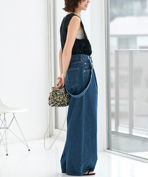 JOURNAL STANDARD relume(ジャーナルスタンダード レリューム)の「《追加》サスペンダーデニム(デニムパンツ・レディース・ブルー系その他・38/36)」の9枚目の写真