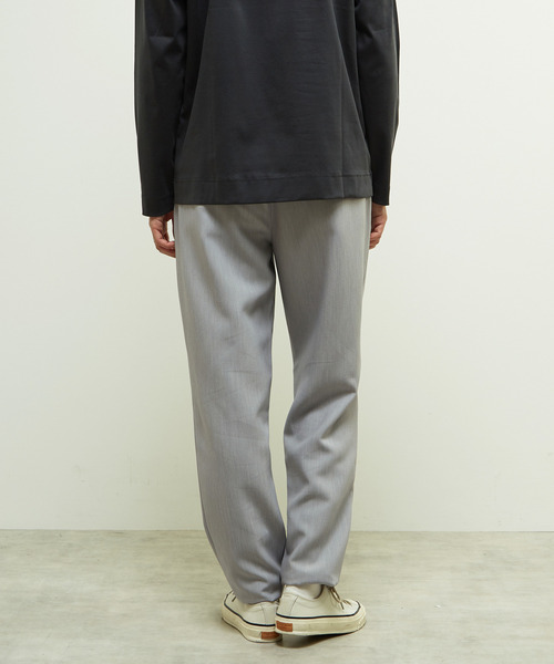 MEN'S MELROSE(メンズメルローズ)の「TRダブルクロスクリースステッチテーパードパンツ(スラックス・メンズ・ブラック/カーキ/ライトグレー・2/3/4)」の6枚目の写真