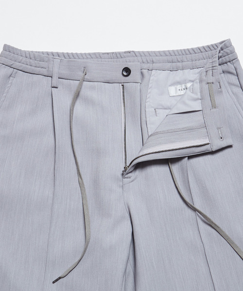 MEN'S MELROSE(メンズメルローズ)の「TRダブルクロスクリースステッチテーパードパンツ(スラックス・メンズ・ブラック/カーキ/ライトグレー・2/3/4)」の9枚目の写真