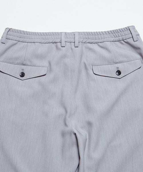 MEN'S MELROSE(メンズメルローズ)の「TRダブルクロスクリースステッチテーパードパンツ(スラックス・メンズ・ブラック/カーキ/ライトグレー・2/3/4)」の10枚目の写真