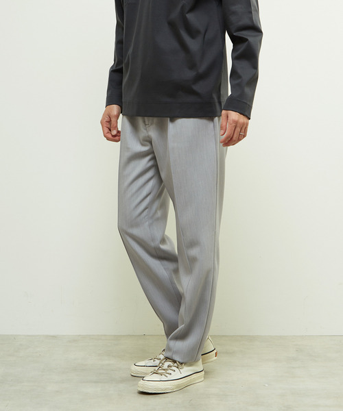 MEN'S MELROSE(メンズメルローズ)の「TRダブルクロスクリースステッチテーパードパンツ(スラックス・メンズ・ブラック/カーキ/ライトグレー・2/3/4)」の17枚目の写真