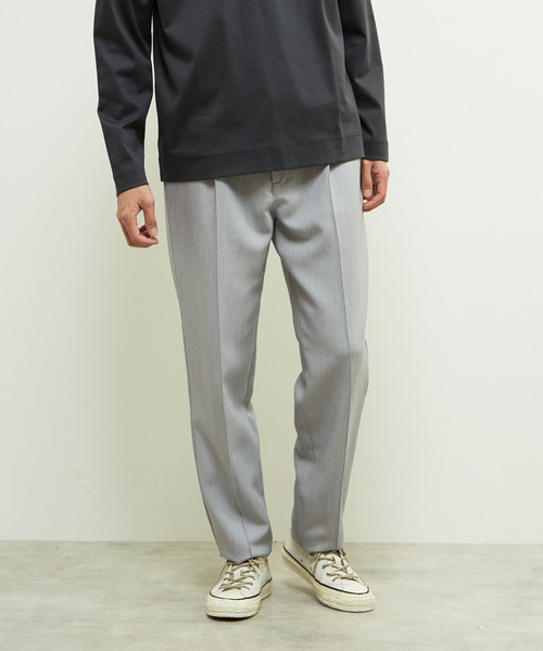 MEN'S MELROSE(メンズメルローズ)の「TRダブルクロスクリースステッチテーパードパンツ(スラックス・メンズ・ブラック/カーキ/ライトグレー・2/3/4)」の18枚目の写真