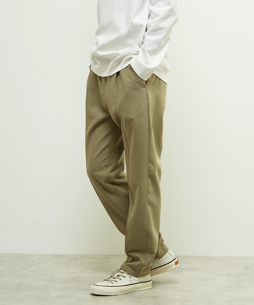 MEN'S MELROSE(メンズメルローズ)の「TRダブルクロスクリースステッチテーパードパンツ(スラックス・メンズ・ブラック/カーキ/ライトグレー・2/3/4)」の22枚目の写真