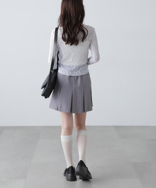 FREE'S MART（フリーズマート）の「◆シアーレースドロストカーディガン（カーディガン/ボレロ・レディース・ブルー/ブラック/ホワイト/ピンク・FREE）」の7枚目の写真