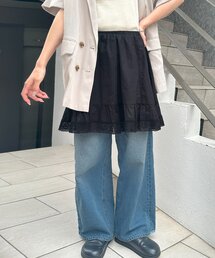 【umm./WEB限定】2WAYフレアミニスカート