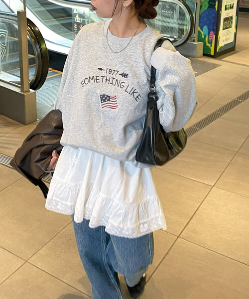 DISCOAT（ディスコート）の「【umm.】2WAYフレアミニスカート（スカート・レディース・ブラック/オフホワイト・FREE）」の4枚目の写真