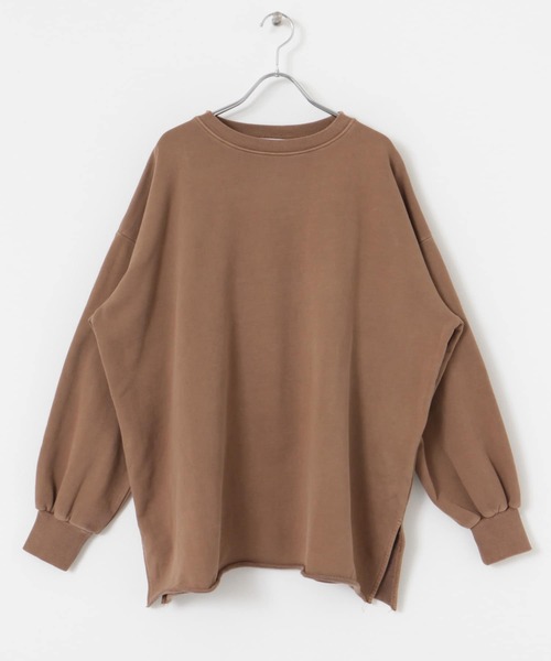 ITEMS URBANRESEARCH(アイテムズ アーバンリサーチ)の「ピグメント裏毛オーバースウェット(スウェット・レディース・ブラック/ブラウン/ブルー・FREE)」の18枚目の写真