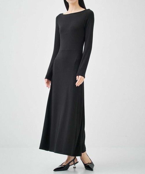 determ/デターム】Collagen Open Back Dress/バックオープン