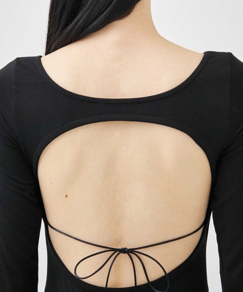 determ/デターム】Collagen Open Back Dress/バックオープン