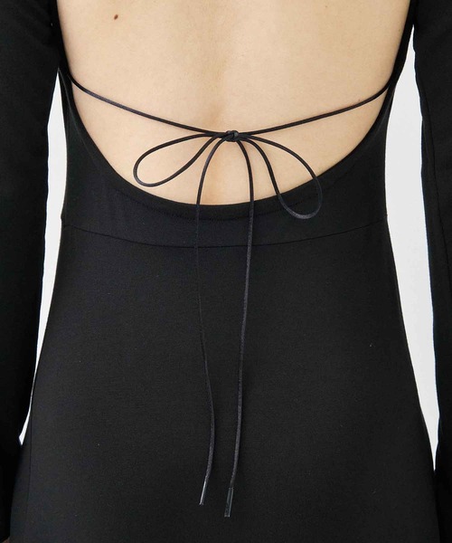 determ/デターム】Collagen Open Back Dress/バックオープン