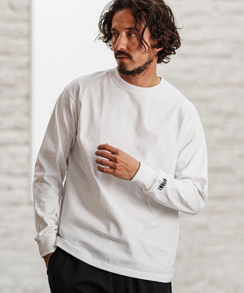felkod(フィルコッド)の「mlt5090- Dry touch Relax Silhouette Long Sleeve Cut sew カットソー(Tシャツ/カットソー・メンズ・グリーン/ホワイト/ブラック・XL/L/M/S)」の4枚目の写真