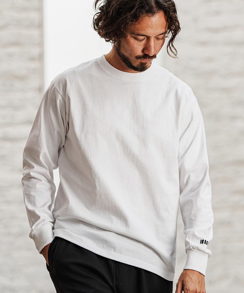 felkod(フィルコッド)の「mlt5090- Dry touch Relax Silhouette Long Sleeve Cut sew カットソー(Tシャツ/カットソー・メンズ・グリーン/ホワイト/ブラック・XL/L/M/S)」の5枚目の写真