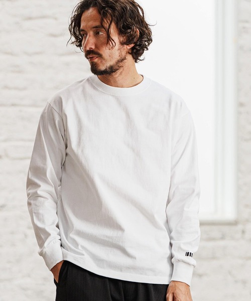 felkod(フィルコッド)の「mlt5090- Dry touch Relax Silhouette Long Sleeve Cut sew カットソー(Tシャツ/カットソー・メンズ・グリーン/ホワイト/ブラック・XL/L/M/S)」の6枚目の写真