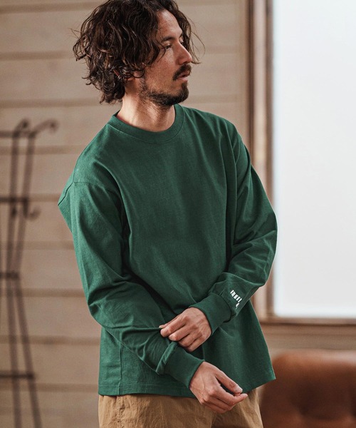 felkod(フィルコッド)の「mlt5090- Dry touch Relax Silhouette Long Sleeve Cut sew カットソー(Tシャツ/カットソー・メンズ・グリーン/ホワイト/ブラック・XL/L/M/S)」の11枚目の写真