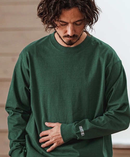 felkod(フィルコッド)の「mlt5090- Dry touch Relax Silhouette Long Sleeve Cut sew カットソー(Tシャツ/カットソー・メンズ・グリーン/ホワイト/ブラック・XL/L/M/S)」の12枚目の写真