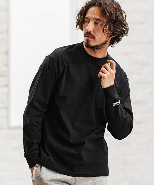 felkod(フィルコッド)の「mlt5090- Dry touch Relax Silhouette Long Sleeve Cut sew カットソー(Tシャツ/カットソー・メンズ・グリーン/ホワイト/ブラック・XL/L/M/S)」の16枚目の写真