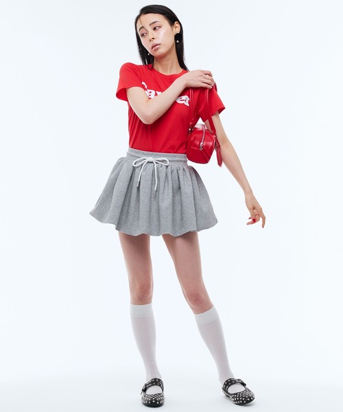 Narcissus（ナルシス）の「ボンディングミニスカート（スカート・レディース・ブラック/グレー・FREE）」の5枚目の写真