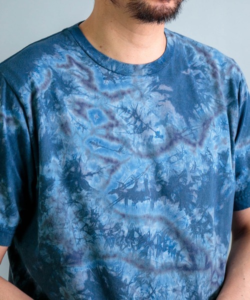 OMNIGOD（オムニゴッド）の「[OMNIGOD mens / オムニゴッド] 30/1天竺 ショートスリーブTシャツ (Indigo)（Tシャツ/カットソー・メンズ・ホワイト系その他/ブルー系その他・2/3/4）」の13枚目の写真