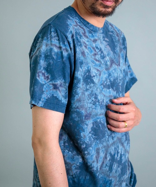OMNIGOD（オムニゴッド）の「[OMNIGOD mens / オムニゴッド] 30/1天竺 ショートスリーブTシャツ (Indigo)（Tシャツ/カットソー・メンズ・ホワイト系その他/ブルー系その他・2/3/4）」の14枚目の写真