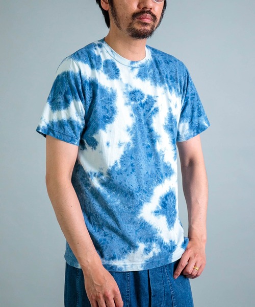 OMNIGOD（オムニゴッド）の「[OMNIGOD mens / オムニゴッド] 30/1天竺 ショートスリーブTシャツ (Indigo)（Tシャツ/カットソー・メンズ・ホワイト系その他/ブルー系その他・2/3/4）」の3枚目の写真