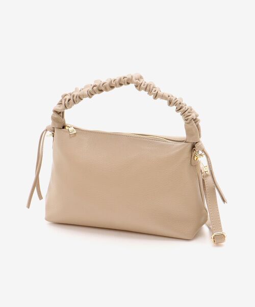 le.coeur blanc（ルクールブラン）の「《一部店舗/WEB限定》MILLELA FIRENZEギャザーハンドルバッグ（ショルダーバッグ・レディース・ブラック/ベージュ・FREE）」の18枚目の写真