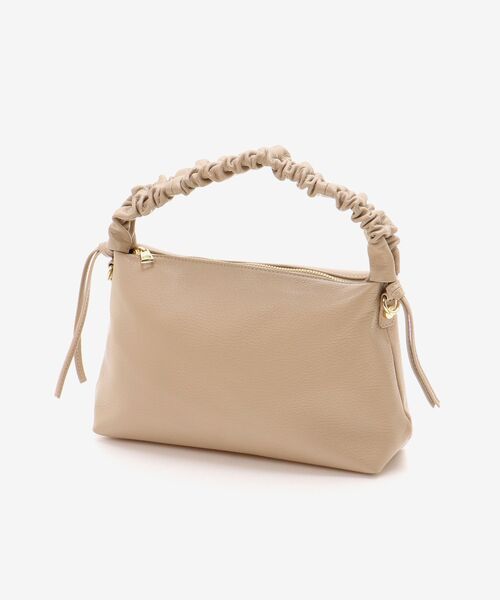 le.coeur blanc（ルクールブラン）の「《一部店舗/WEB限定》MILLELA FIRENZEギャザーハンドルバッグ（ショルダーバッグ・レディース・ブラック/ベージュ・FREE）」の7枚目の写真