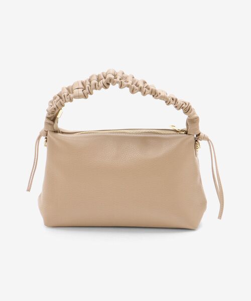 le.coeur blanc（ルクールブラン）の「《一部店舗/WEB限定》MILLELA FIRENZEギャザーハンドルバッグ（ショルダーバッグ・レディース・ブラック/ベージュ・FREE）」の9枚目の写真