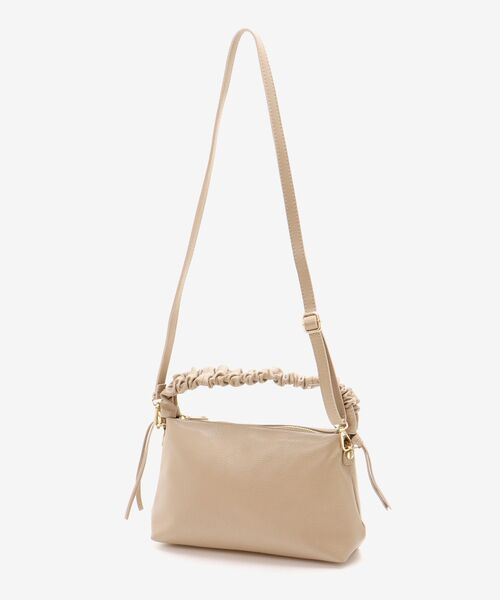 le.coeur blanc（ルクールブラン）の「《一部店舗/WEB限定》MILLELA FIRENZEギャザーハンドルバッグ（ショルダーバッグ・レディース・ブラック/ベージュ・FREE）」の14枚目の写真