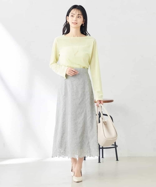 a.v.v(アーヴェヴェ)の「シアーベロアトップス(Tシャツ/カットソー・レディース・クリーム/アイボリー・36/38/40)」の10枚目の写真