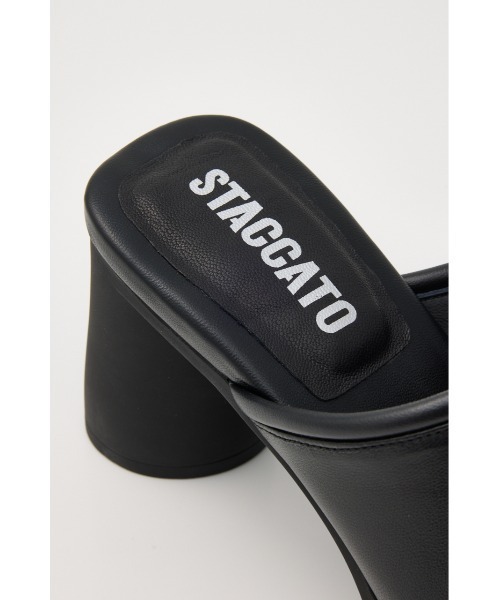 STACCATO（スタッカート）の「スクエアマルモミュールサンダル（サンダル・レディース・ブラック/ホワイト・22.5cm/23cm/23.5cm/24cm/24.5cm）」の10枚目の写真