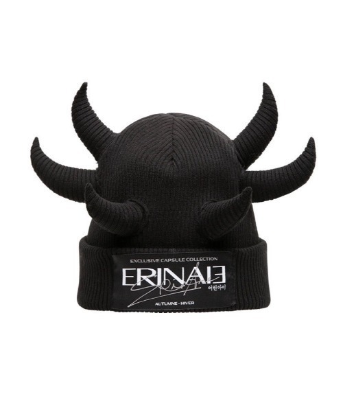 E RIN AI E（オリンアイ）の「【E RIN AI E】EVIL（ニットキャップ/ビーニー・メンズ・ブラック・ONE SIZE）」の11枚目の写真