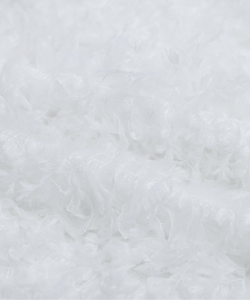 AMELY（エミリー）の「フェザーフリンジペプラムベスト（ベスト・レディース・ホワイト/ブラック・フリー）」の10枚目の写真