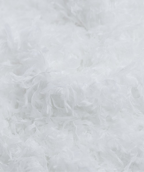 AMELY（エミリー）の「フェザーフリンジペプラムベスト（ベスト・レディース・ホワイト/ブラック・フリー）」の9枚目の写真