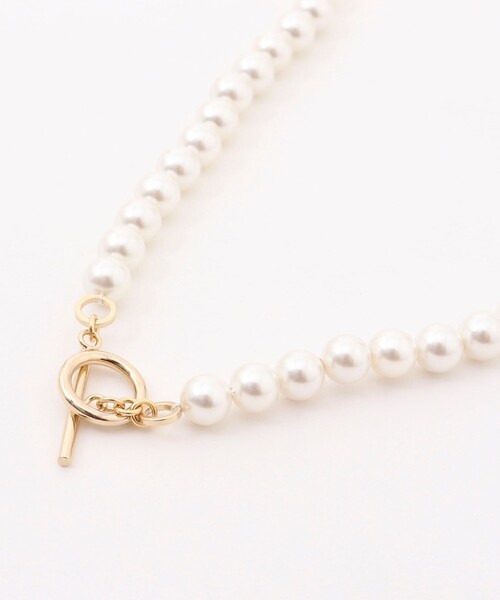 grace grace （グラスグラス）の「【grace grace/グラスグラス】シェルパールオーバーショートネックレス（ネックレス・レディース・オフホワイト・FREE）」の5枚目の写真