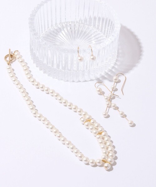 grace grace （グラスグラス）の「【grace grace/グラスグラス】シェルパールオーバーショートネックレス（ネックレス・レディース・オフホワイト・FREE）」の7枚目の写真