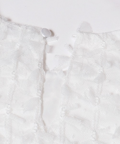coca(coca)(コカ)の「リボンチュールブラウス(シャツ/ブラウス・レディース・ホワイト/ブラック・S/L/M)」の12枚目の写真