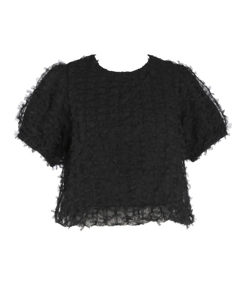 coca(coca)(コカ)の「リボンチュールブラウス(シャツ/ブラウス・レディース・ホワイト/ブラック・S/L/M)」の15枚目の写真