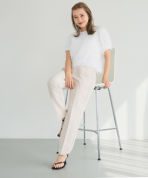 coca(coca)(コカ)の「リボンチュールブラウス(シャツ/ブラウス・レディース・ホワイト/ブラック・S/L/M)」の19枚目の写真