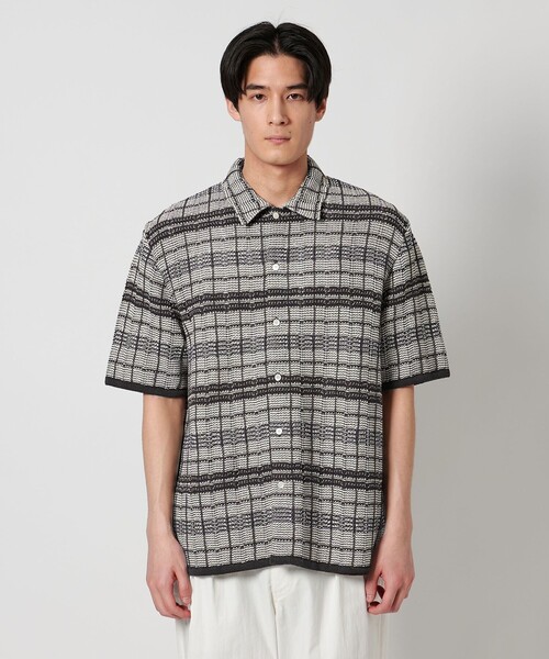 Coohem（コーヘン）の「【別注】＜COOHEM＞ チェック ニットシャツ（シャツ/ブラウス・メンズ・ブラウン・M/L）」の3枚目の写真