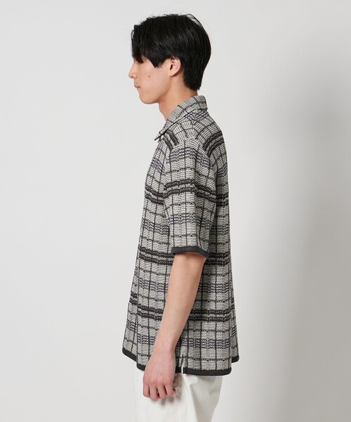 Coohem（コーヘン）の「【別注】＜COOHEM＞ チェック ニットシャツ（シャツ/ブラウス・メンズ・ブラウン・M/L）」の4枚目の写真