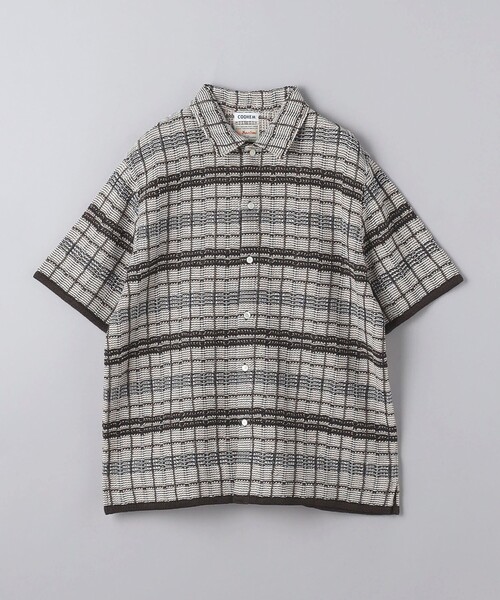 Coohem（コーヘン）の「【別注】＜COOHEM＞ チェック ニットシャツ（シャツ/ブラウス・メンズ・ブラウン・M/L）」の6枚目の写真